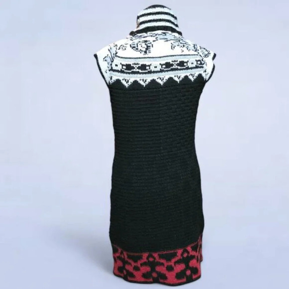Desigual Black Sweater Dress - Size Large - Picture 3 of 8